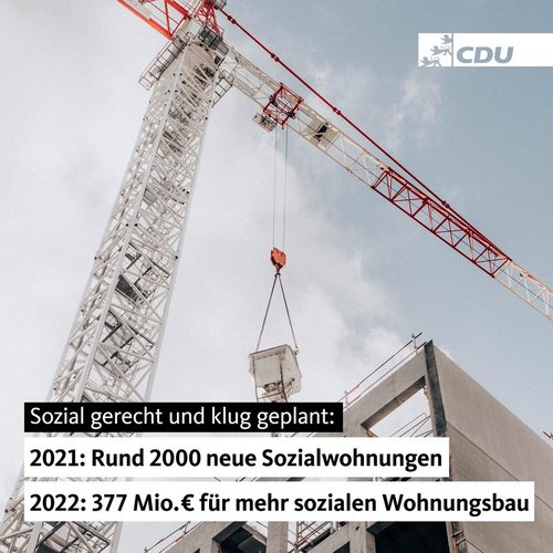 🏗 🔑 Gute Nachrichten: 2021 konnte das Land rund 2000 neue Sozialwohnungen zur Verfügung stellen! Unsere...