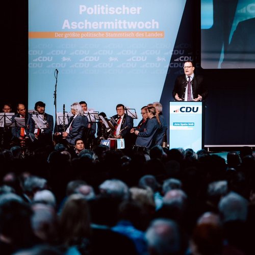 Politischer Aschermittwoch der CDU Baden-Württemberg in Fellbach. Festredner im diesem Jahr war Jens Spahn. Wie gewohnt:...